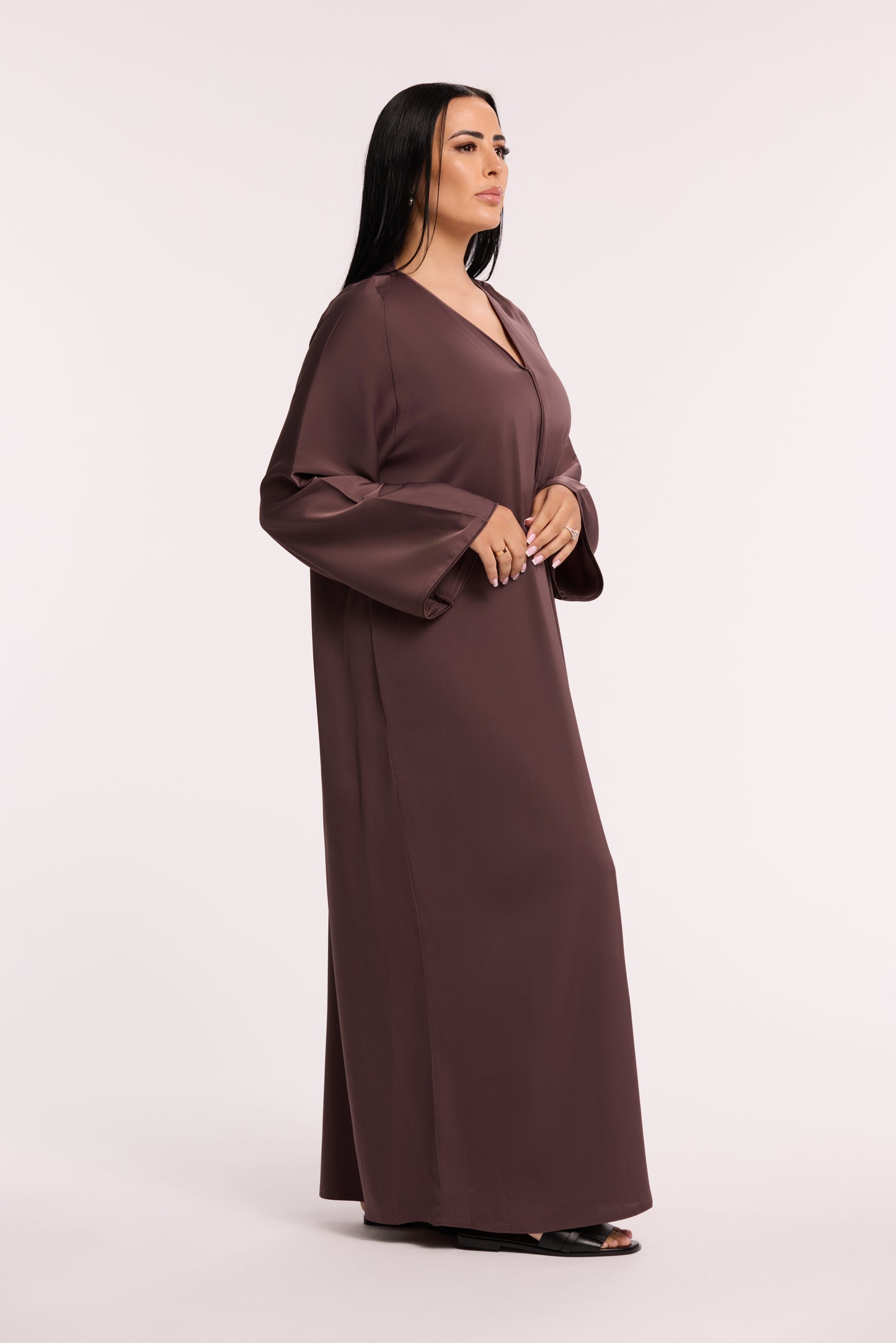 LD SATIN ESSENTIAL ABAYA - 3 COLOURS