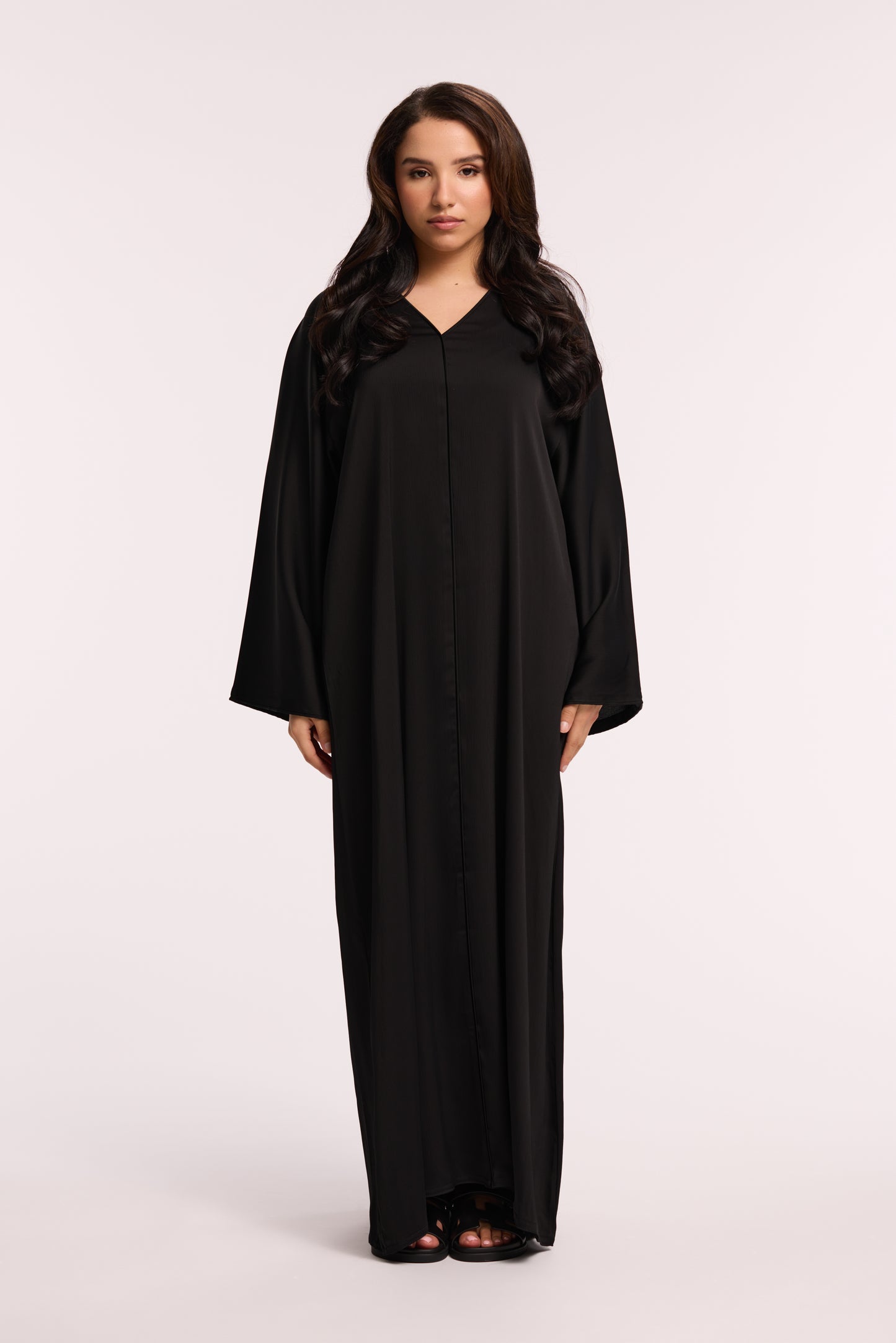 LD SATIN ESSENTIAL ABAYA - 3 COLOURS