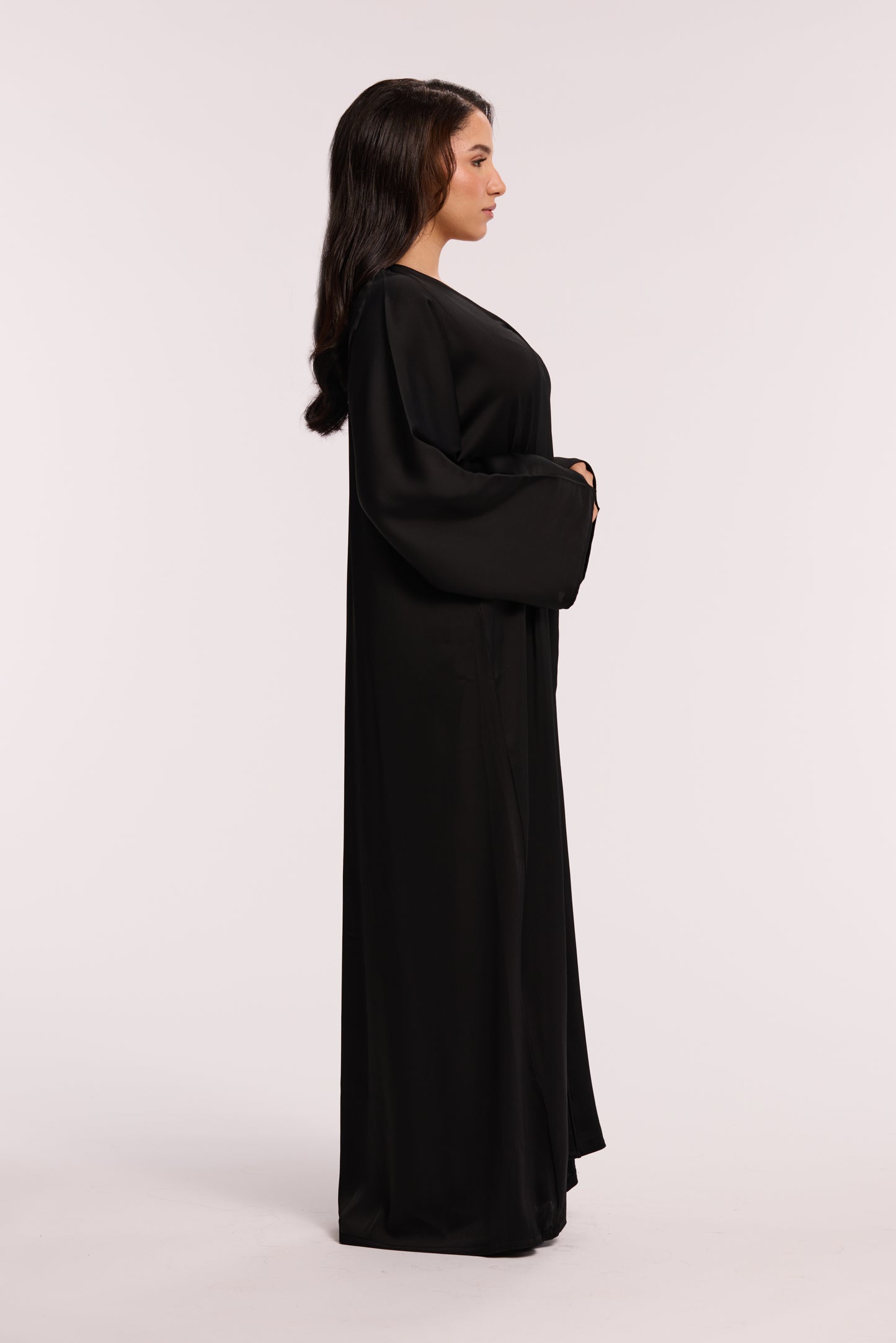 LD SATIN ESSENTIAL ABAYA - 3 COLOURS