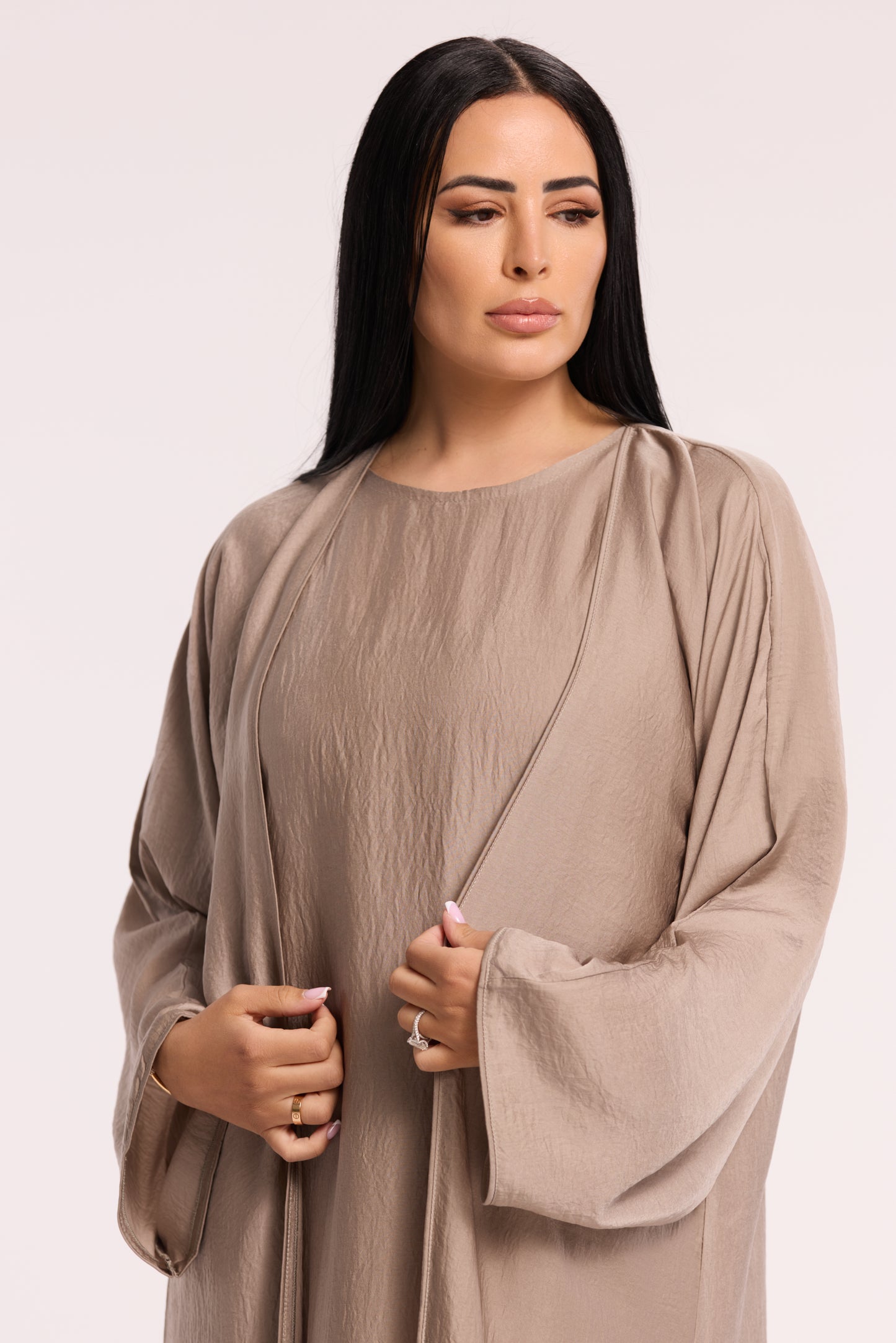 LD LIQUID ABAYA 2-PIECE SET - 3 COLOURS