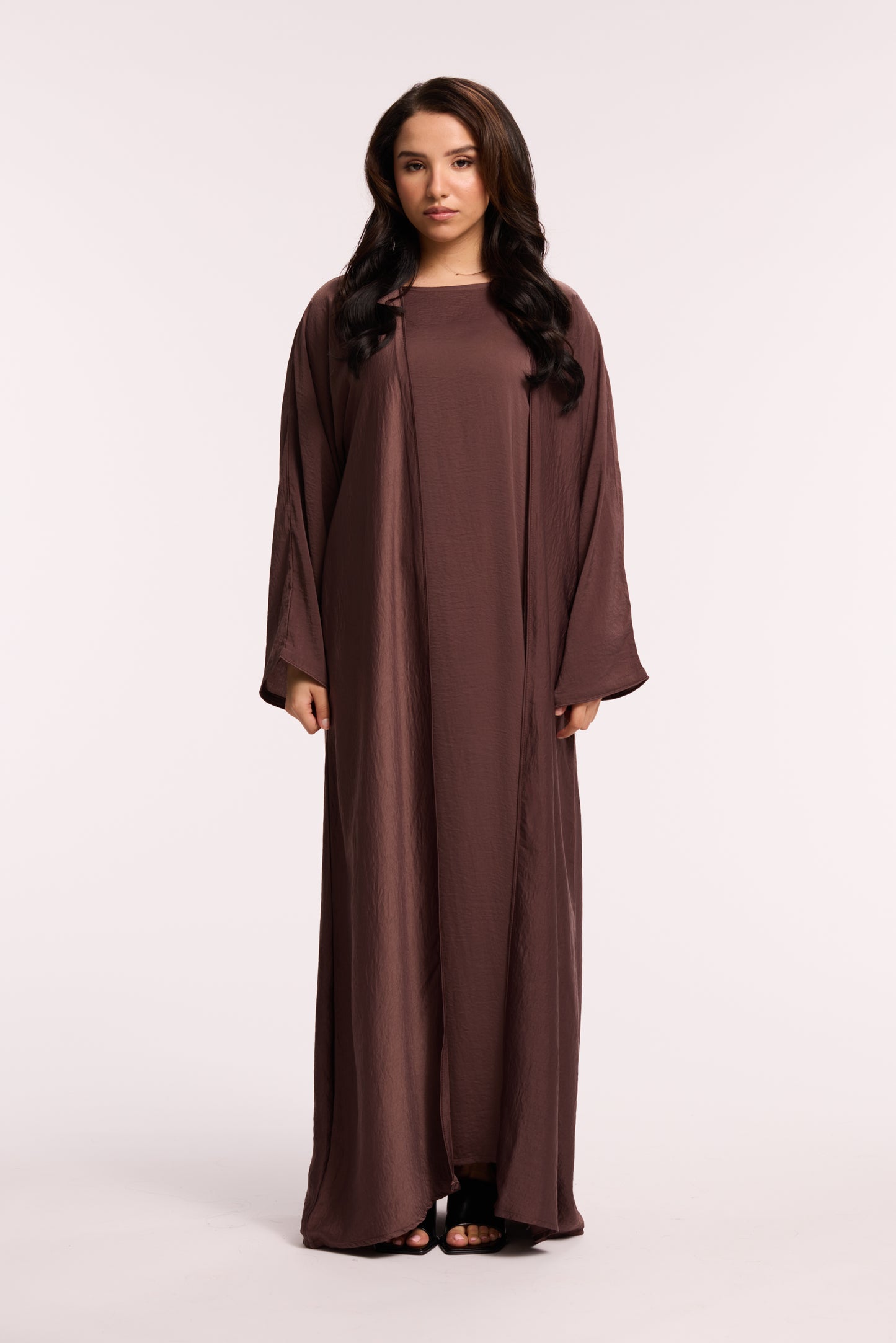 LD LIQUID ABAYA 2-PIECE SET - 3 COLOURS