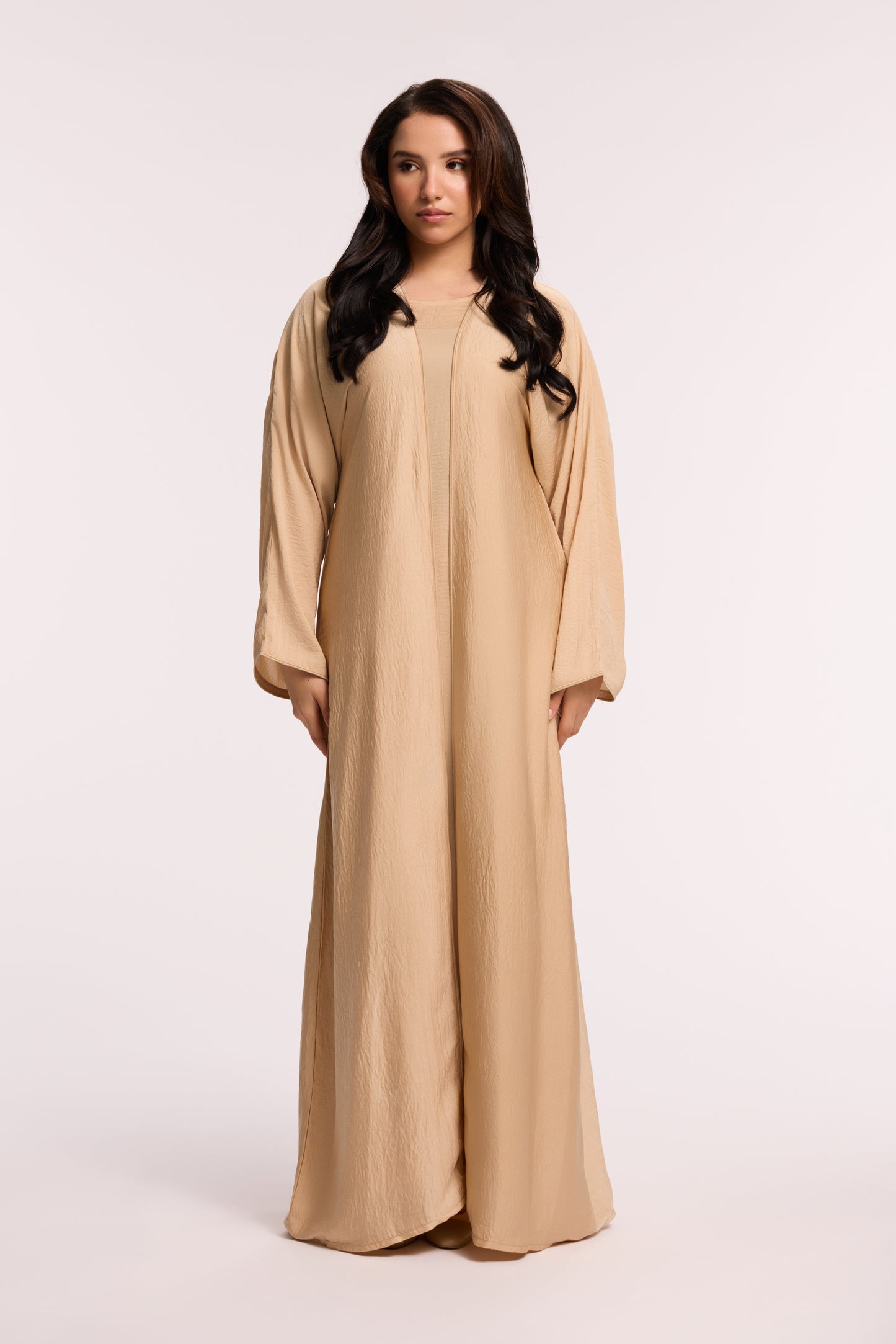 LD LIQUID ABAYA 2-PIECE SET - 3 COLOURS