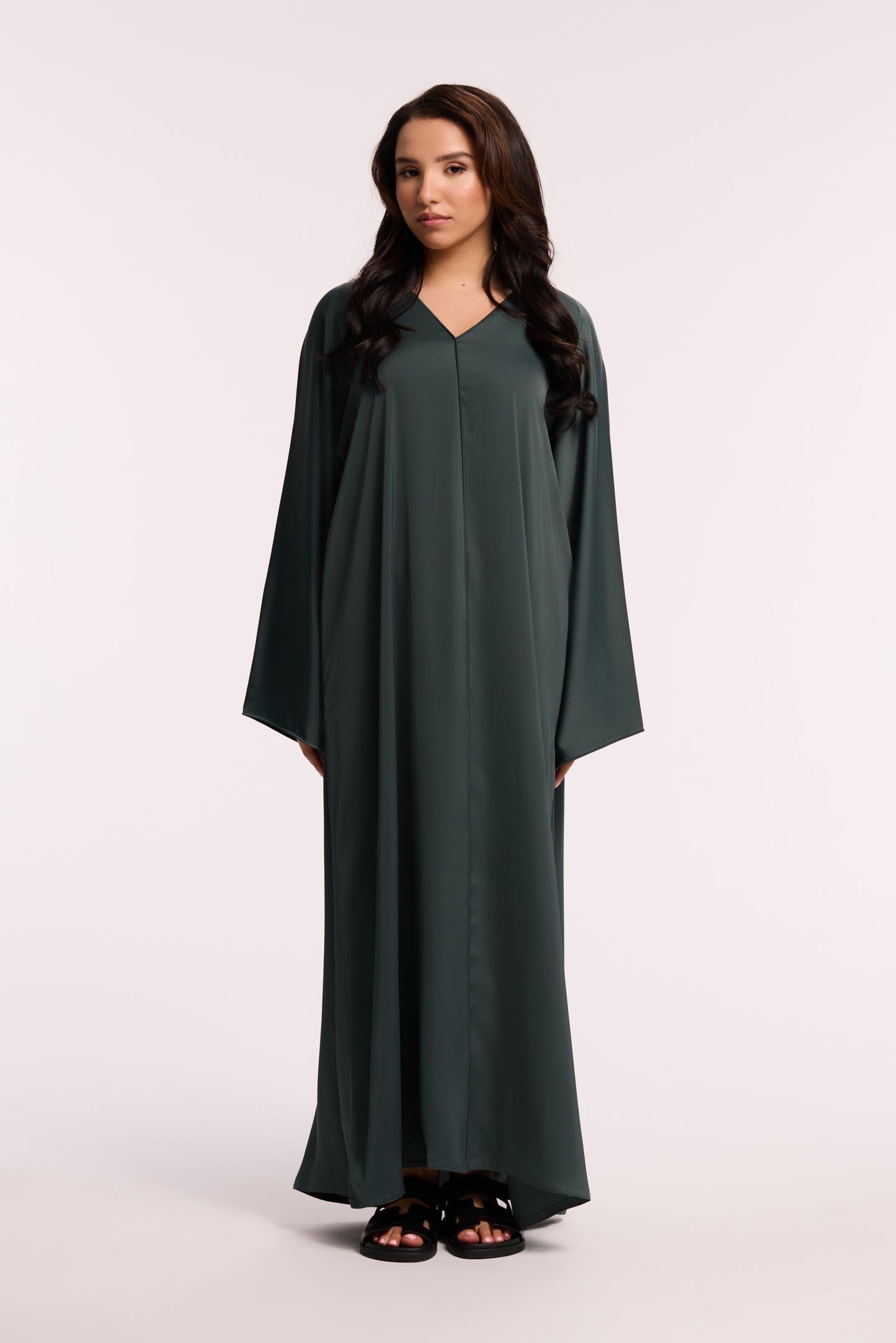 LD SATIN ESSENTIAL ABAYA - 3 COLOURS