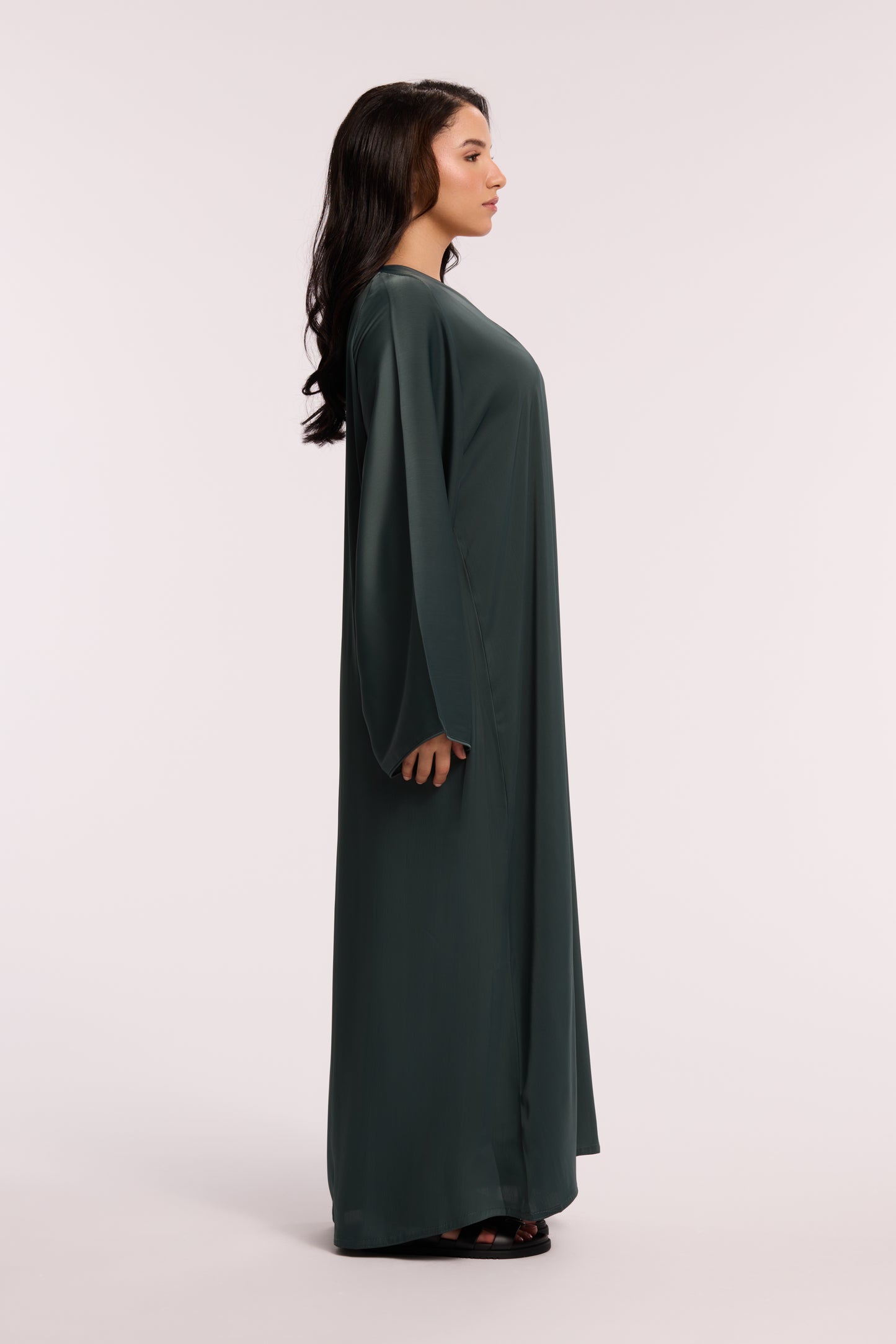 LD SATIN ESSENTIAL ABAYA - 3 COLOURS